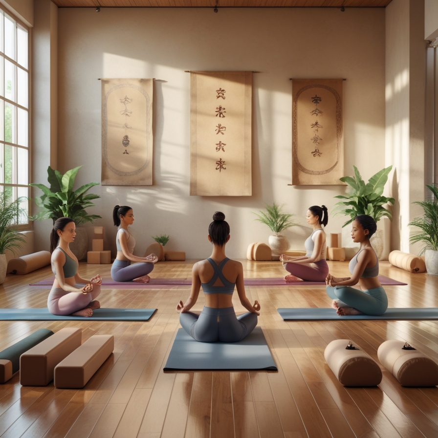 Yoga studio at Brightivera